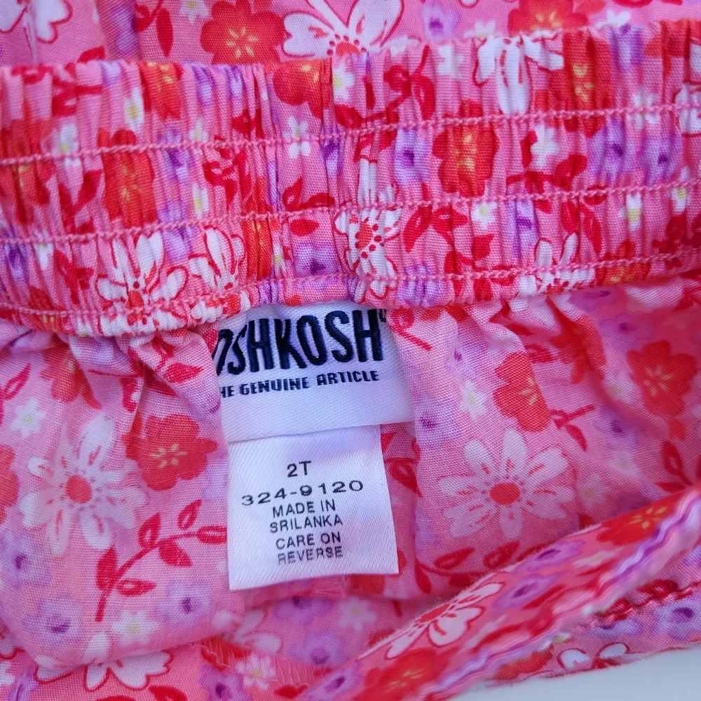 Vintage Y2K OshKosh B'gosh pink floral skort